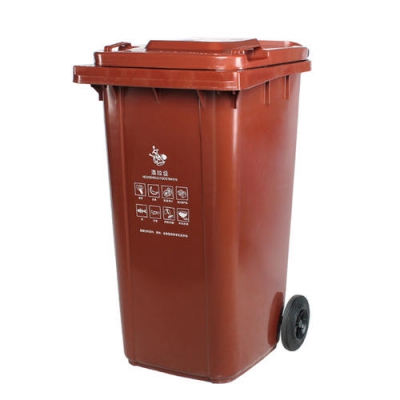 贵阳咖啡色垃圾桶 塑料垃圾桶厂家直发